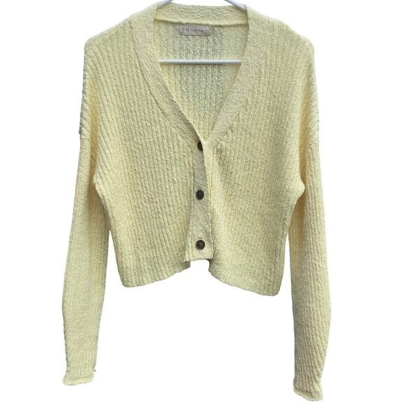 Anthropologie Sweaters - By Together cropped cardigan S knit sweater Anthro academia collegiate preppy